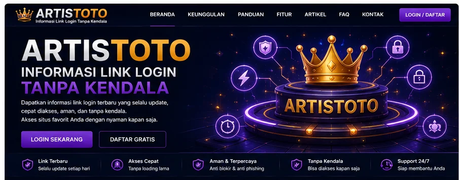 Ilustrasi Artistoto - Informasi Link Login Tanpa Kendala